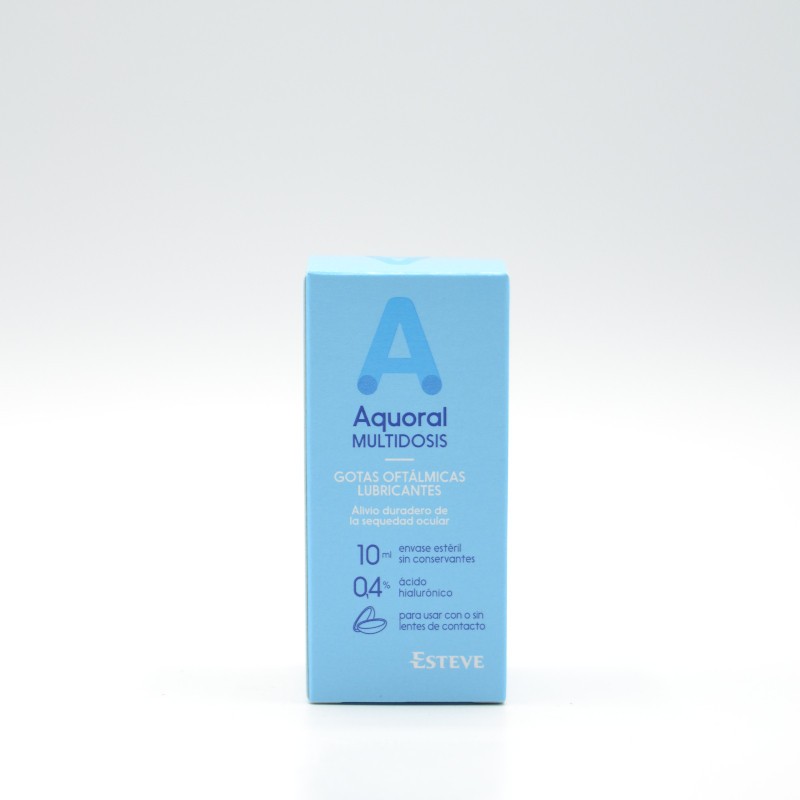 Aquoral Multidosis gotas lubricantes con ácido Hialurónico 0,4% 10 ml