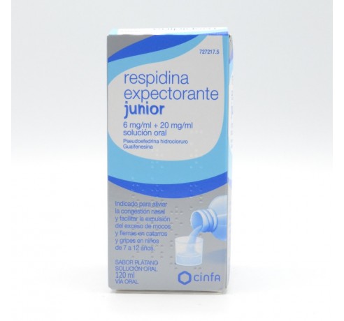 Respidina Expectorante Junior 20 Mg/Ml + 6 Mg/Ml Jarabe 1 Frasco