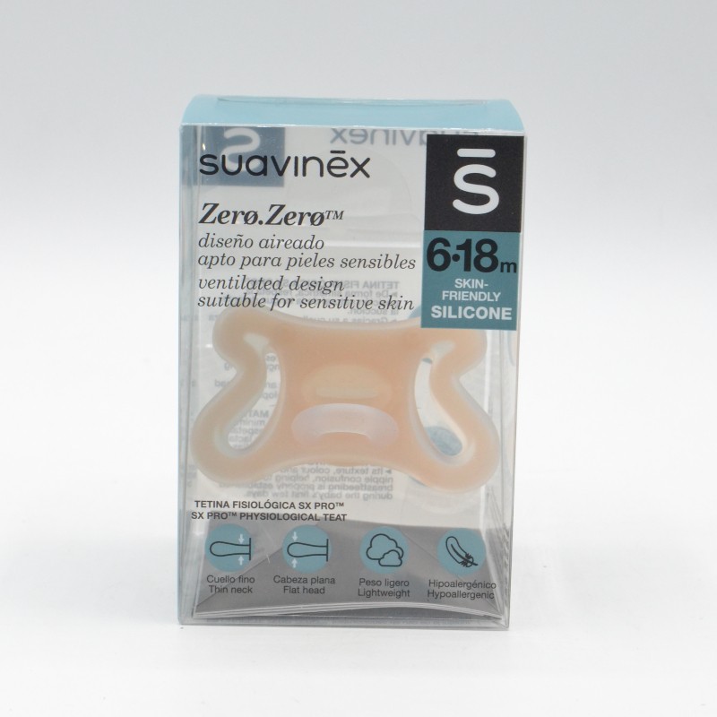 Suavinex chupete Silicona SX Fisiológico 0-6 M 2U