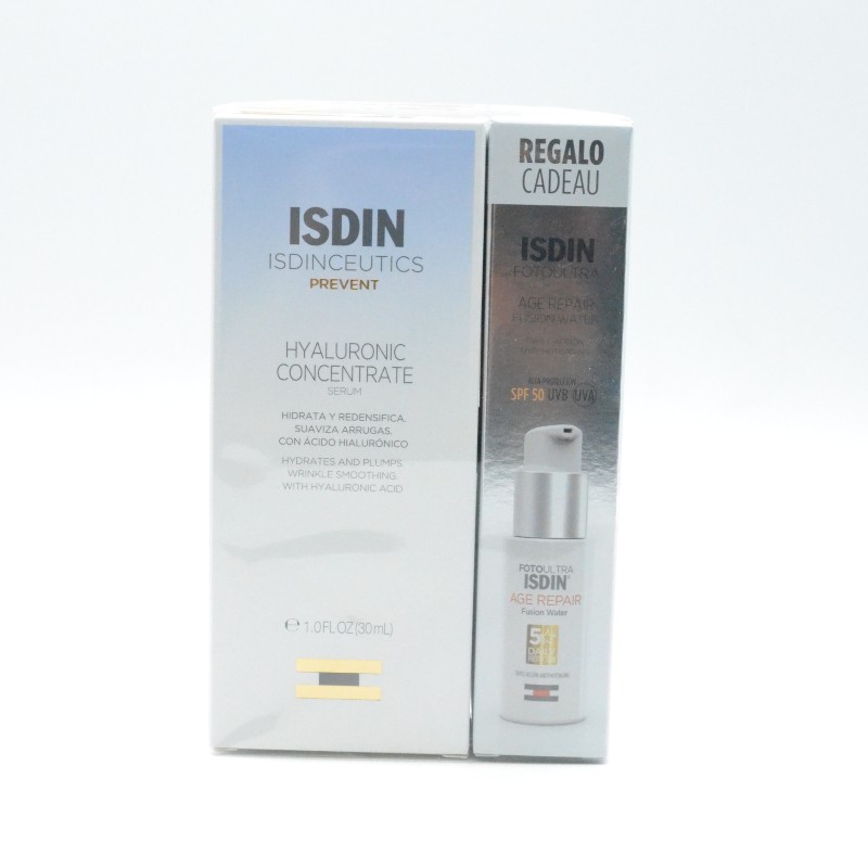 ISDINCEUTICS HYALURONIC CONCENTRATE 30ML + AGE REPAIR SPF50+ 25ML REGALO Antiedad