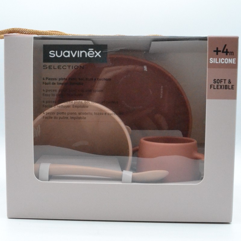 SUAVINEX VAJILLA INFANTIL SILICONA COLORES SUAVES Parafarmacia